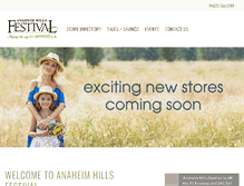 Tablet Screenshot of anaheimhillsfestival.com